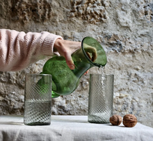 Load image into Gallery viewer, Blown Glass Pictcher,Olive