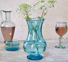 Load image into Gallery viewer, Blown Glass Pitcher,Turquoise