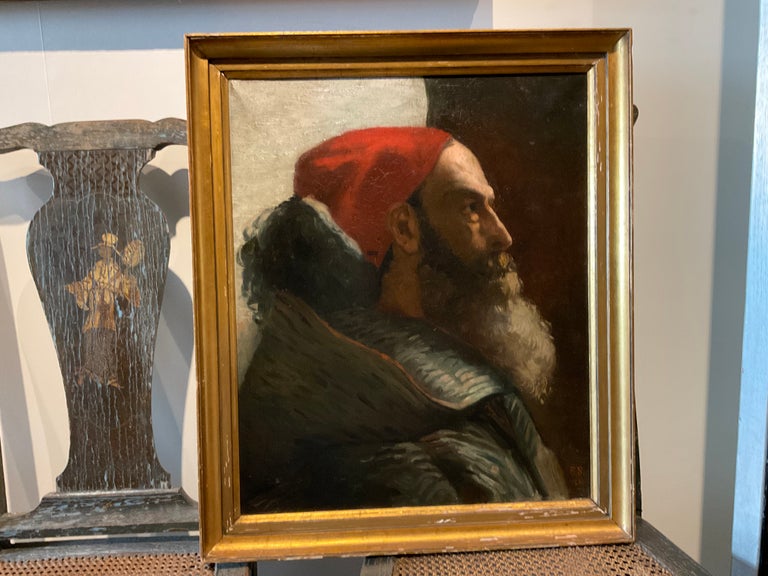 Portrait Profile, Oil on Canvas