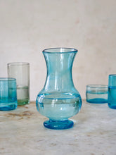 Load image into Gallery viewer, Blown Glass Pitcher,Turquoise
