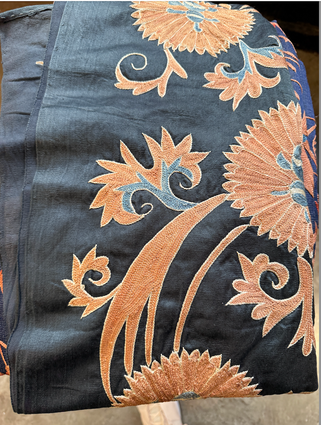 Sultan's Silk Suzani Textile