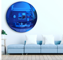 Load image into Gallery viewer, Large Convex Acrylic Mirror, Blue
